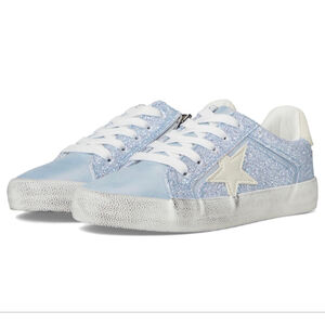 Nina Kids Koryana Star Golden Goose knockoff shoes SZ 13 Glitter Blue